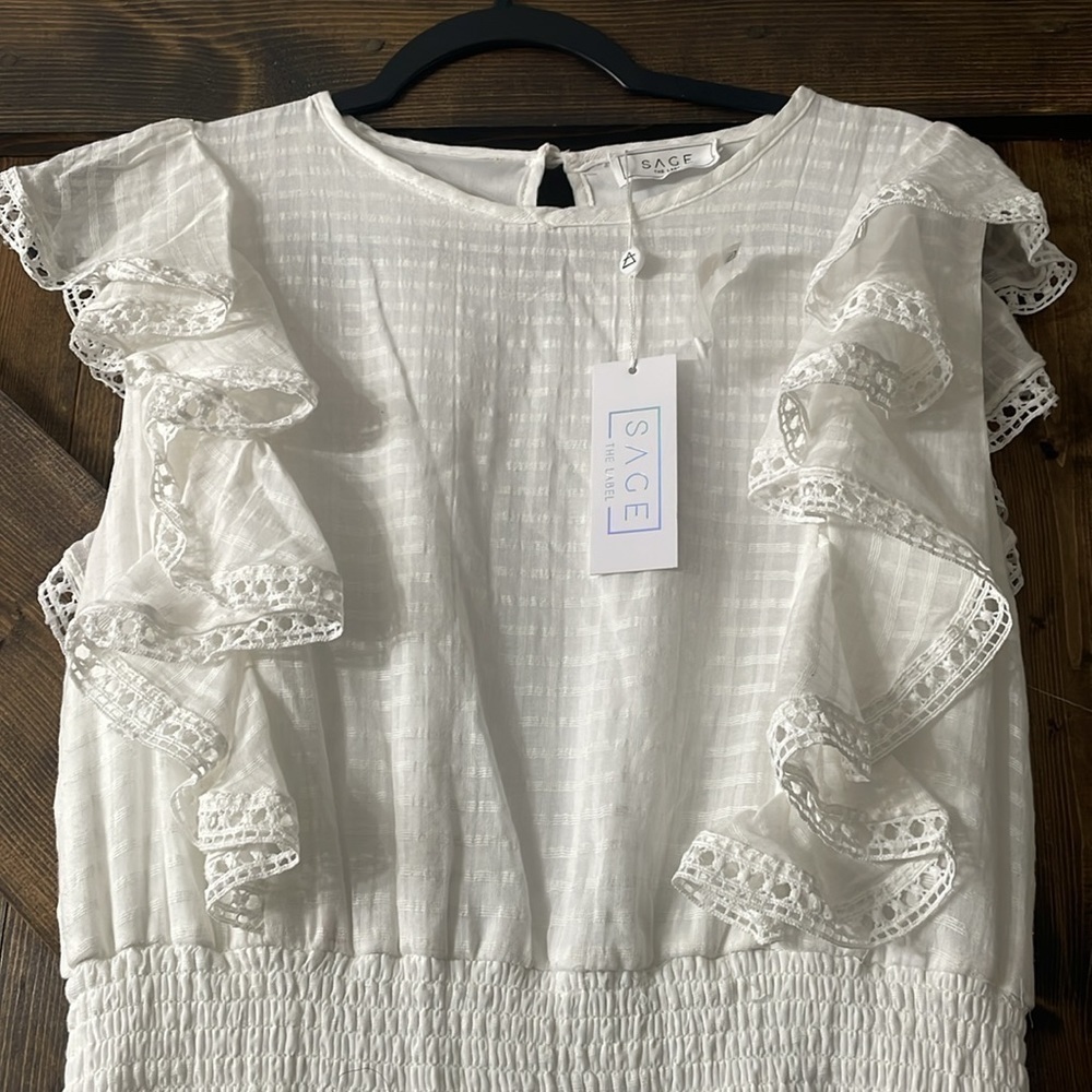 SAGE The Label Ruffled Fit & Flare Dress - Picture 6 of 8